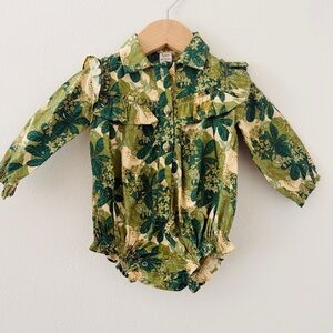 NWT Kate Quinn Jungle Floral Bubble Romper